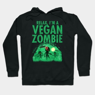 Grains Grains! Funny Zombie Halloween Vegan Hoodie